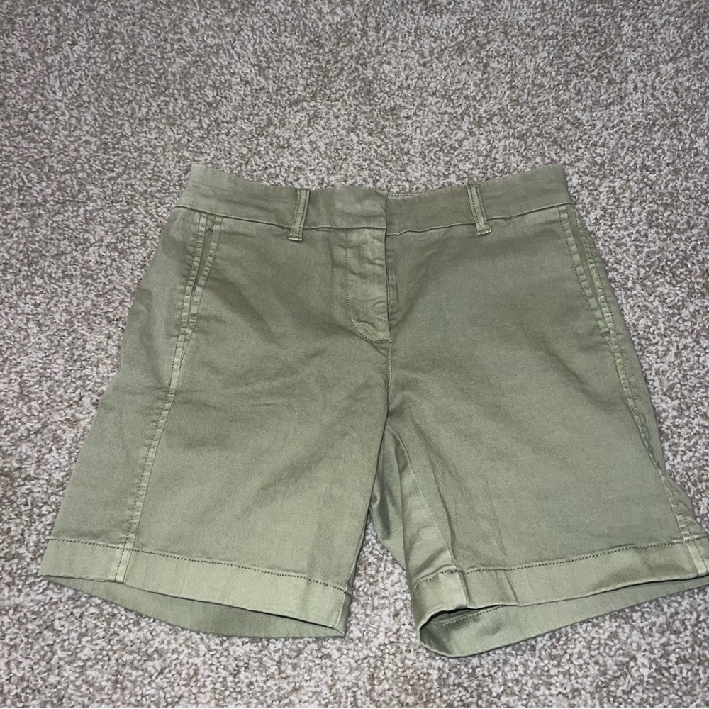 J. Crew Chino Shorts Olive